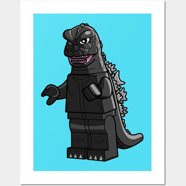 LEGO Godzilla 1968 Wall Art by schultzstudio